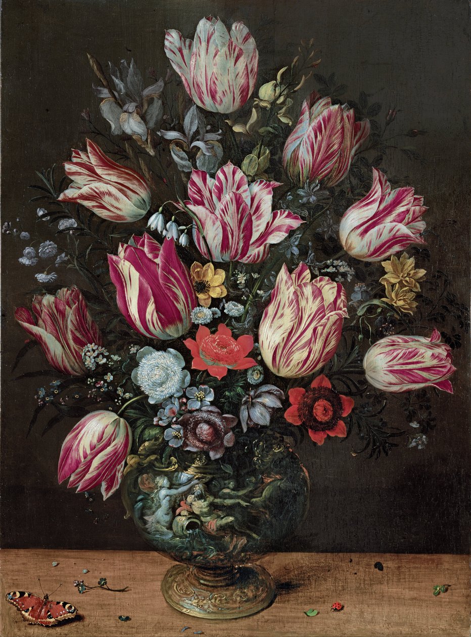 Maljakko tulppaaneilla tekijältä Frans Francken the Younger