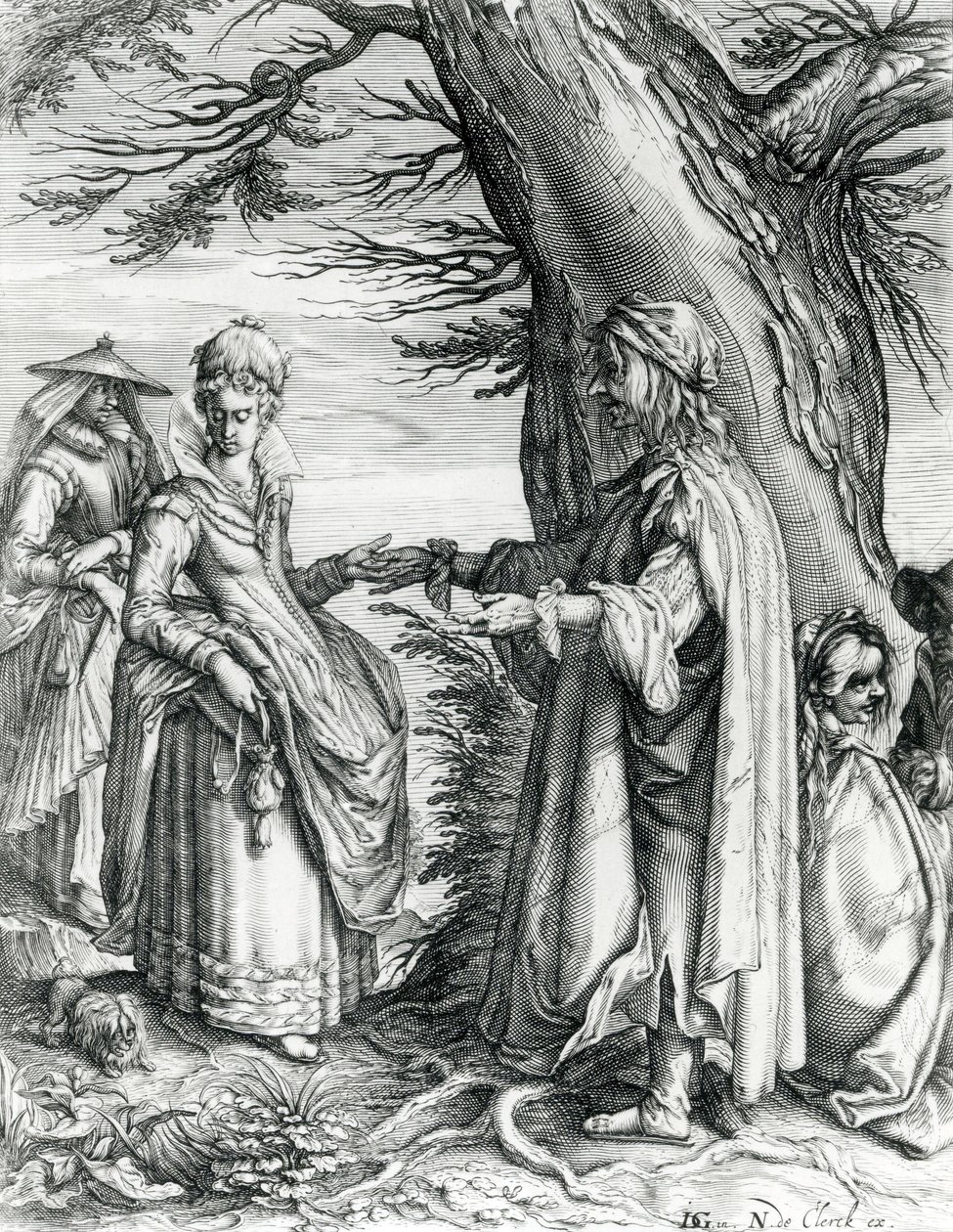 Ennustaja, noin 1608 tekijältä Andries Jacobsz Stock