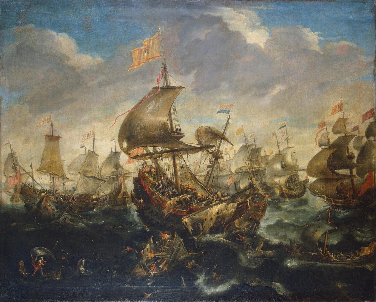 Haarlemmermeerin taistelu 26. toukokuuta 1573, 1620-luku tekijältä Andries van Eertvelt