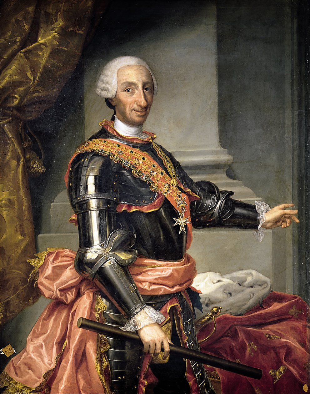 Retrato de Carlos III tekijältä Andrés de la Calleja