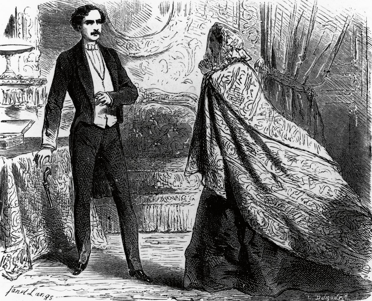 Kuvitus Monte Criston kreiville, Alexandre Dumasin (1802-1870) ja Auguste Maquet
