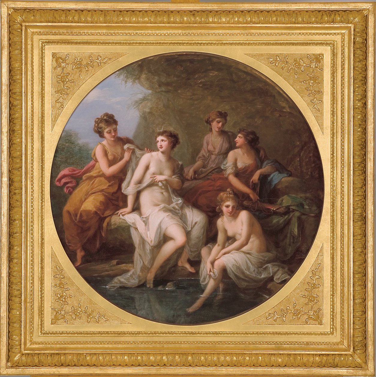 Diana ja hänen nymfinsä uimassa tekijältä Angelica Kauffmann