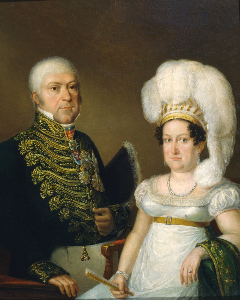 Kenraalin ja hänen vaimonsa muotokuva tekijältä Angelica Kauffmann