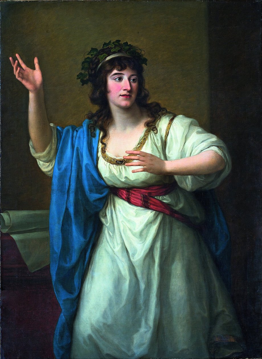 Luccalaisen improvisaatiovirtuoosin Teresa Bandettini-Landuccin muotokuva tekijältä Angelica Kauffmann