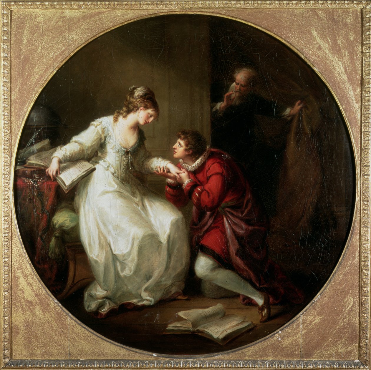 Abelard pyysi Heloisen kättä tekijältä Angelica Kauffmann