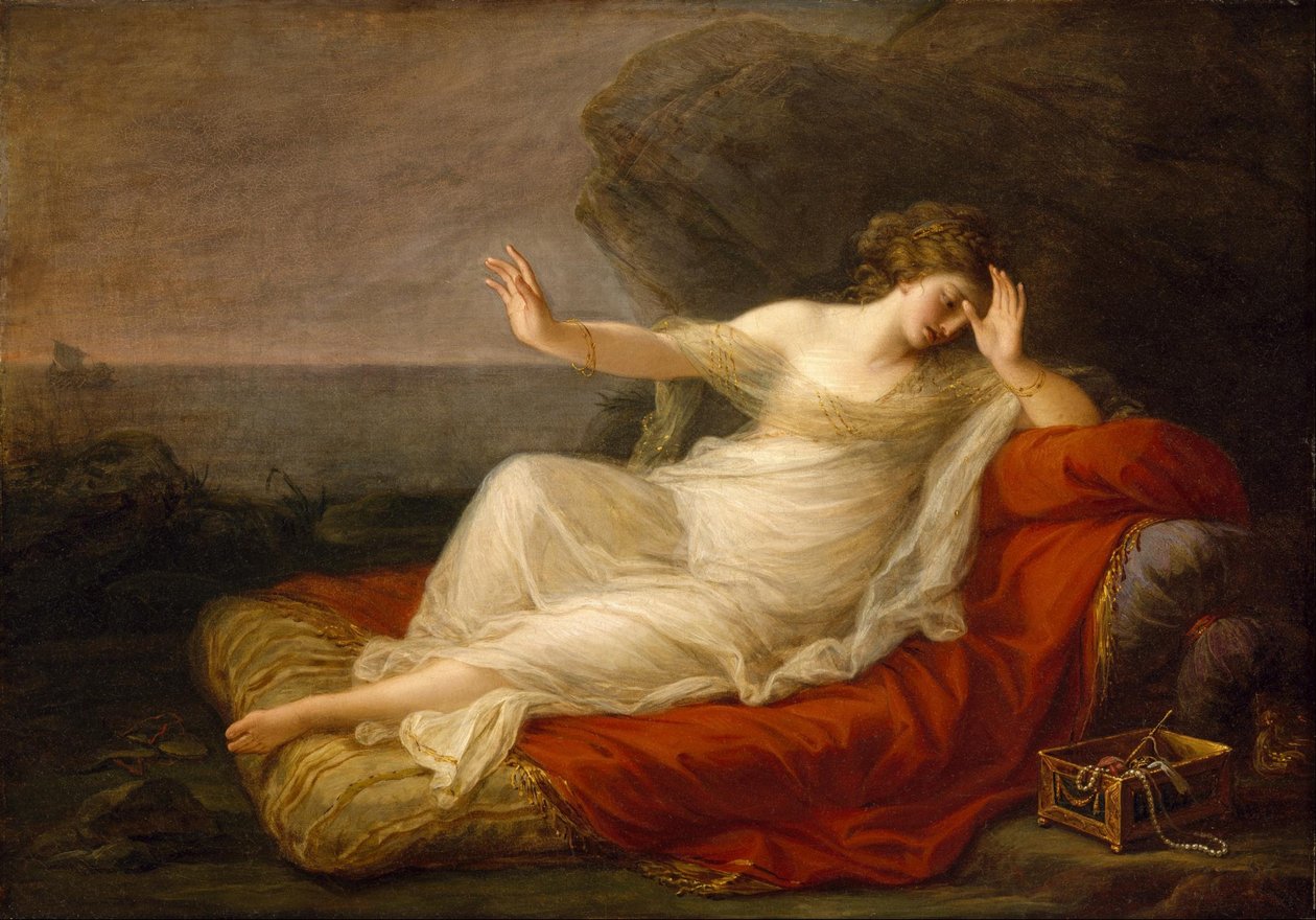 Theseuksen hylkäämä Ariadne tekijältä Angelica Kauffmann
