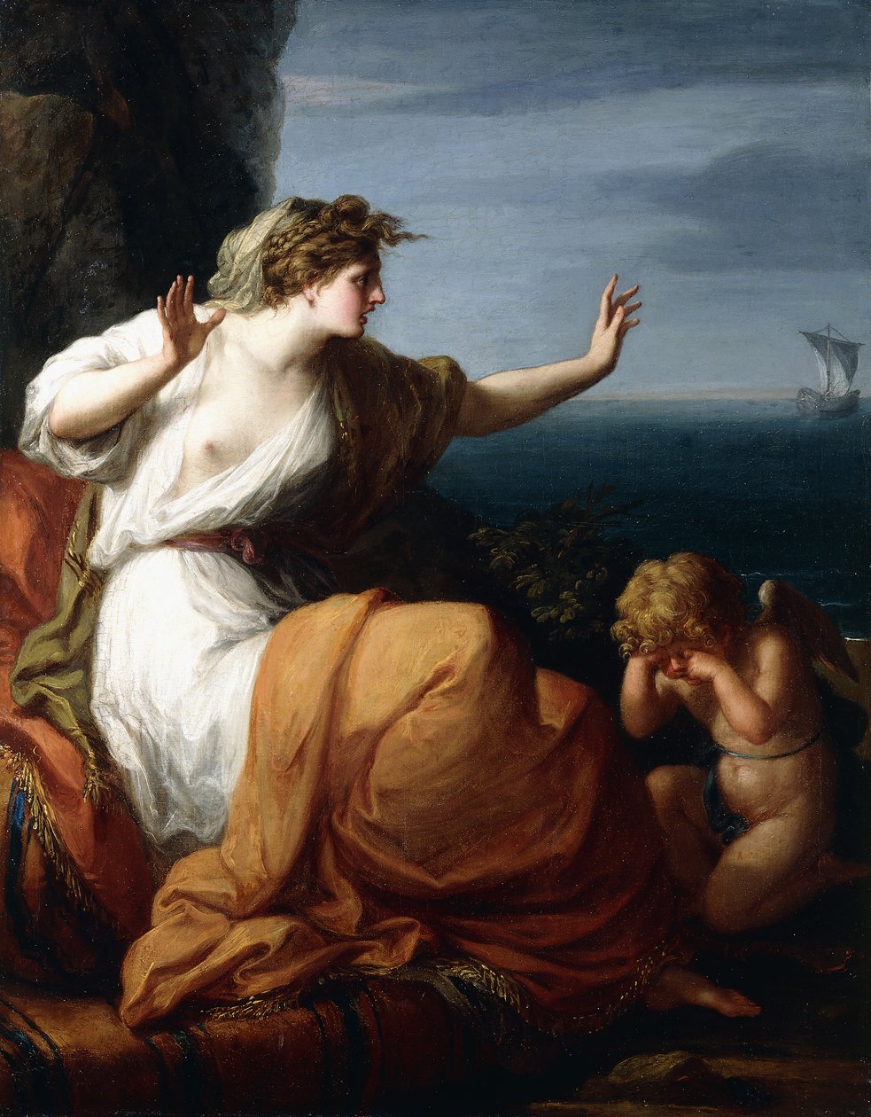 Theseuksen hylkäämä Ariadne, tekijältä Angelica Kauffmann