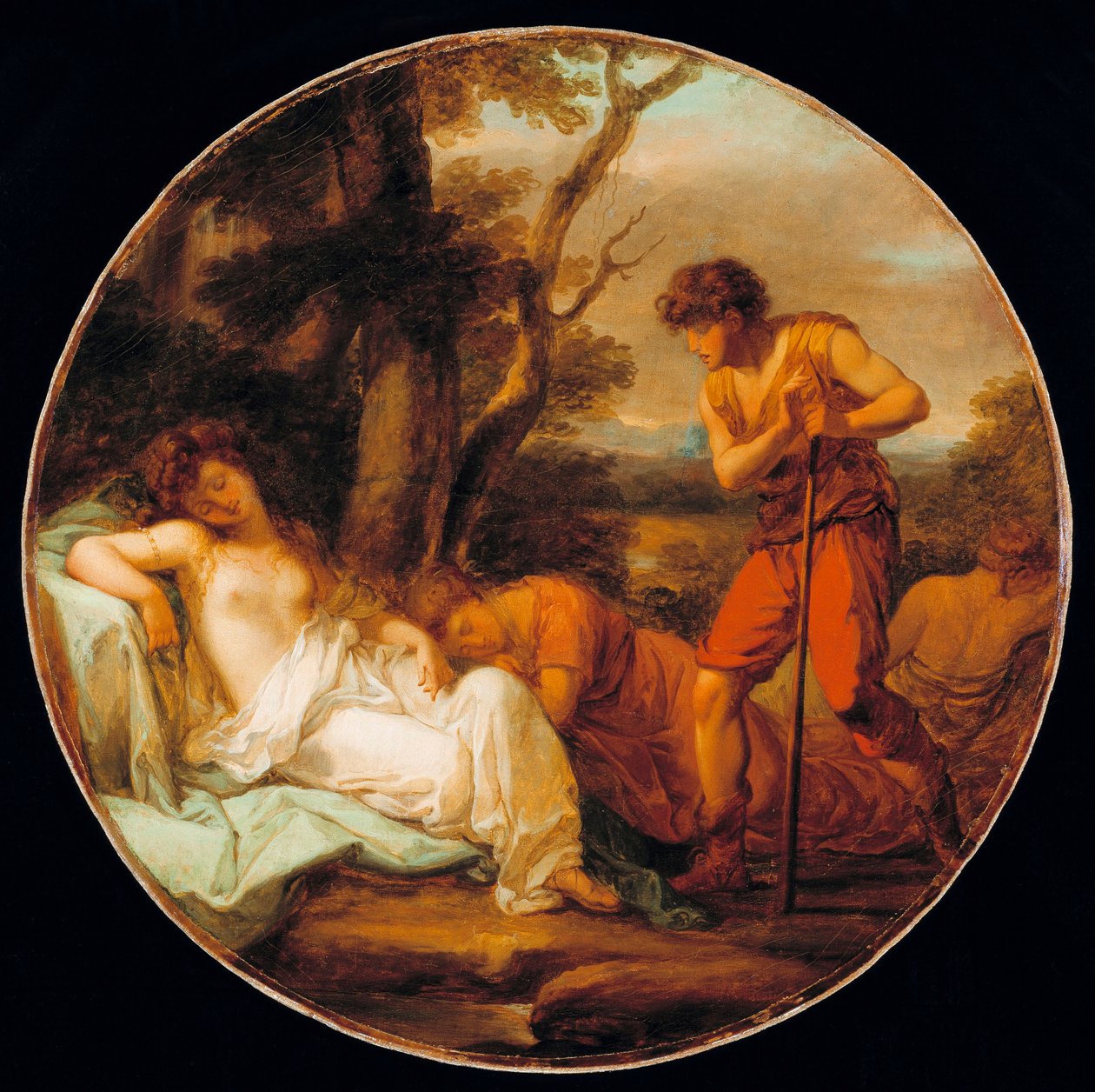 ""Cimon et Iphigenie"" (Cymon ja Iphigenia) Peinture d