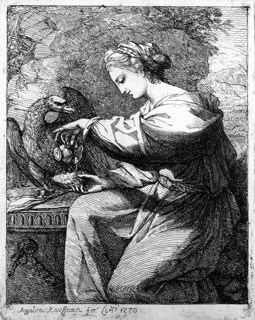 Hebe, 1770 tekijältä Angelica Kauffmann