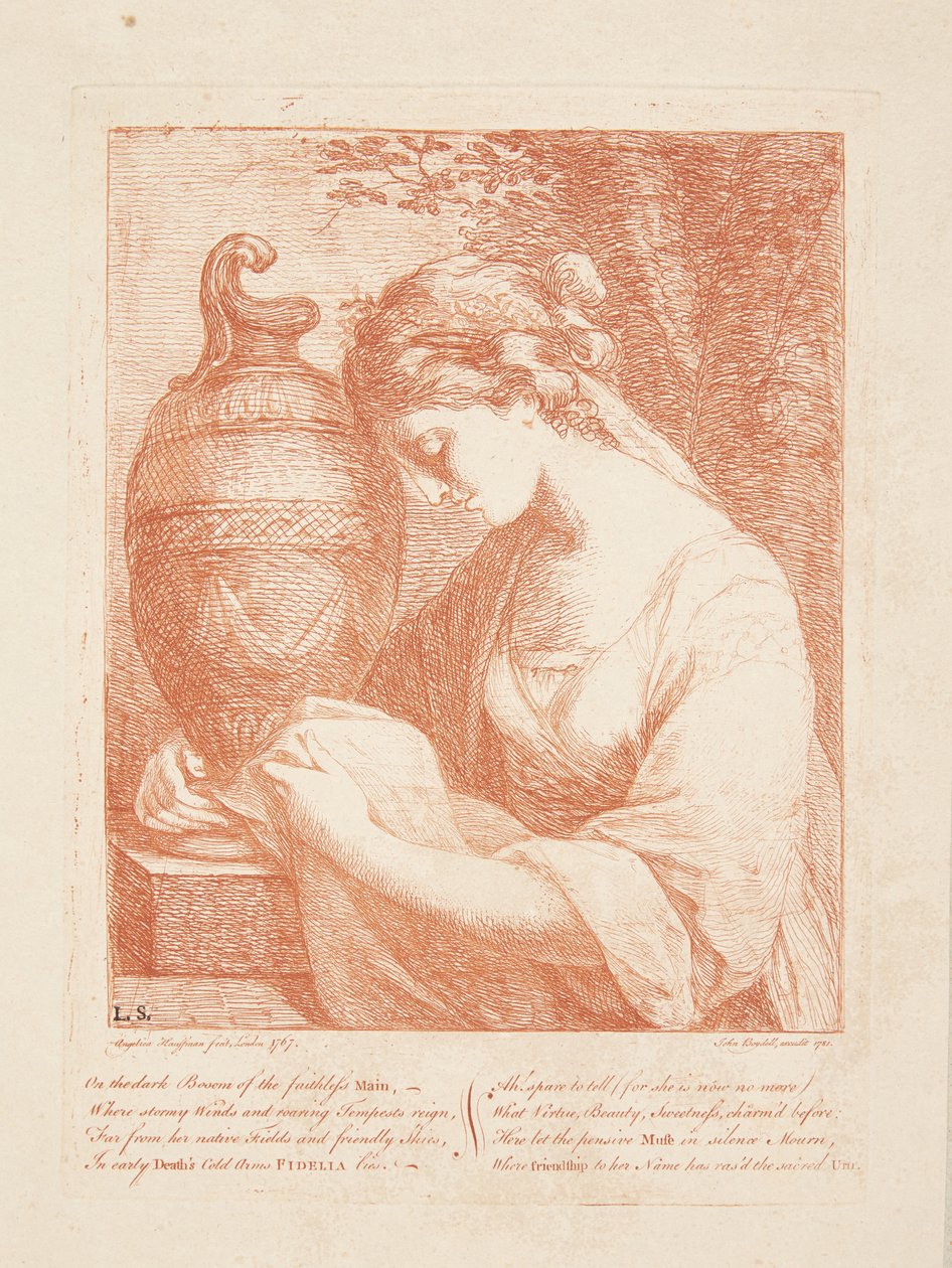 Nainen uurnalla tekijältä Angelica Kauffmann