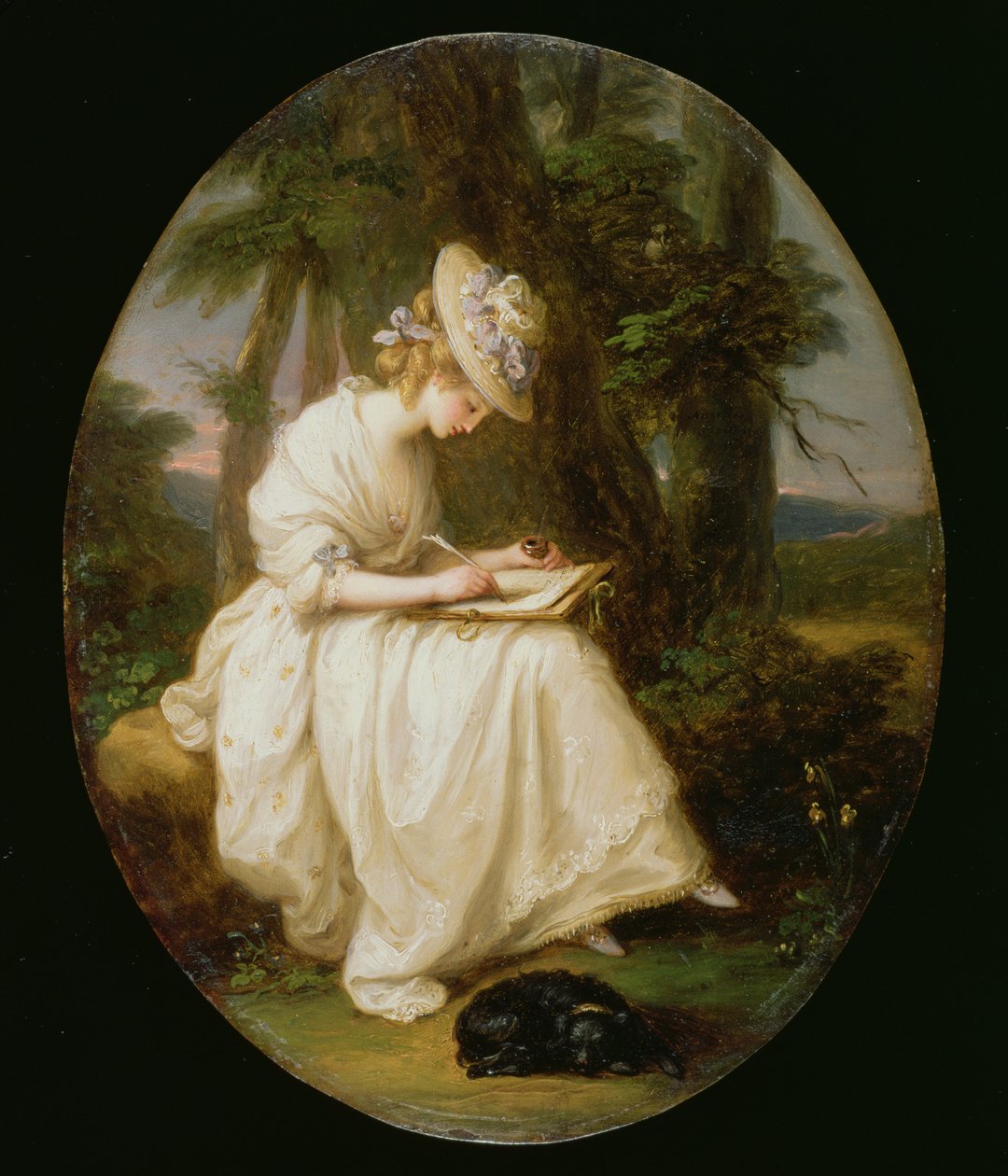 Louisa Hammond (öljy kuparille) tekijältä Angelica Kauffmann