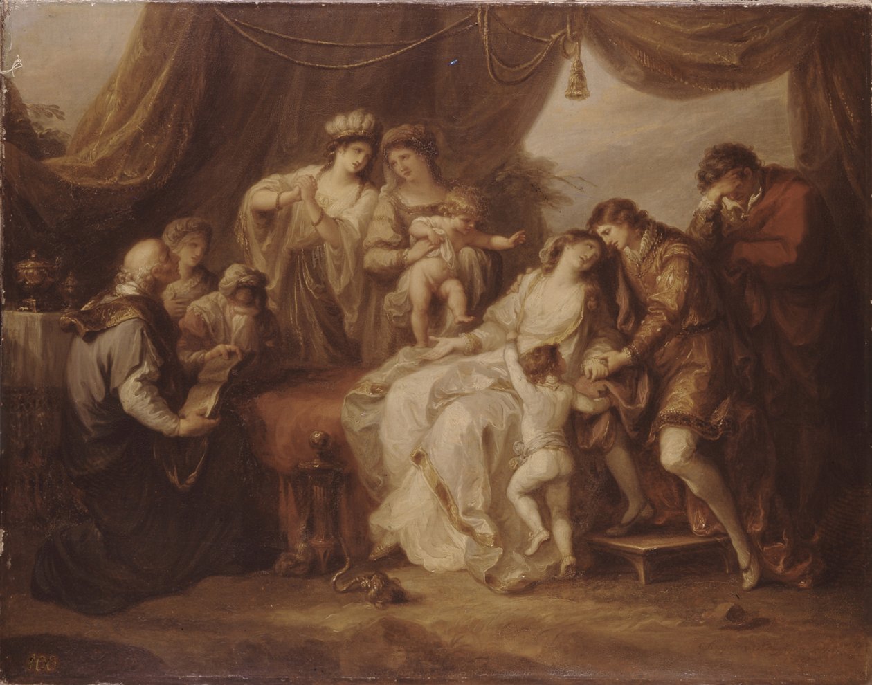 Myrkytetty Eleanor, 1782 tekijältä Angelica Kauffmann