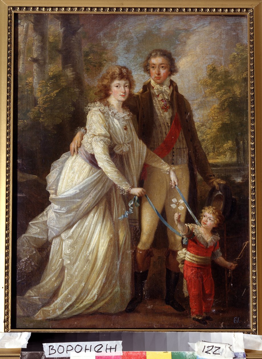 ""Perhemuotokuva"" Sveitsin aatelistoperhe, lasta pitelee äiti nauhoilla. Angelika Kauffmannin maalaus (Angelica Kauffmann tekijältä Angelica Kauffmann