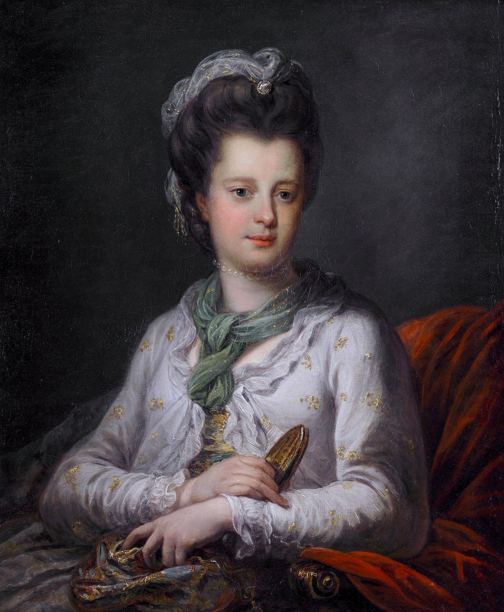 Elizabeth Kerrin, o.s. Fortescue, Lothianin markiisin puolison muotokuva tekijältä Angelica Kauffmann