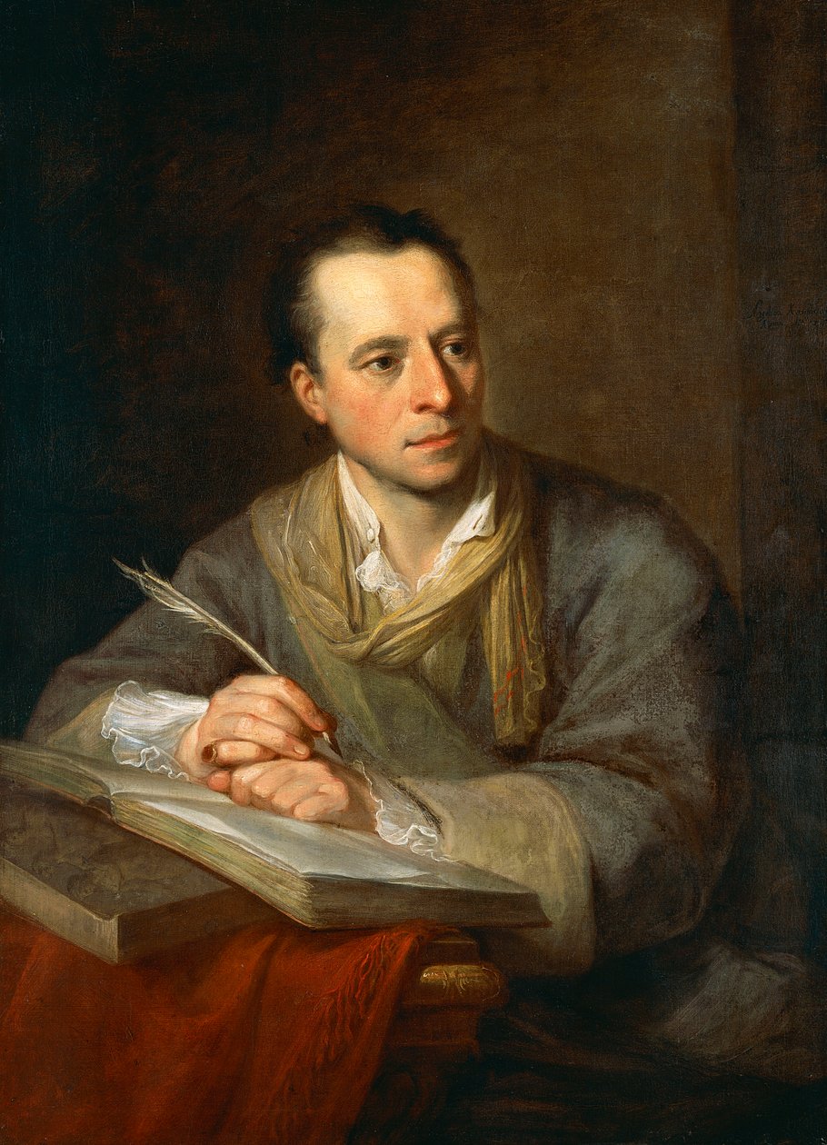 Johann Joachim Winckelmannin (Stendal 1717-Trieste 1768), saksalaisen arkeologin ja taidehistorioitsijan muotokuva tekijältä Angelica Kauffmann