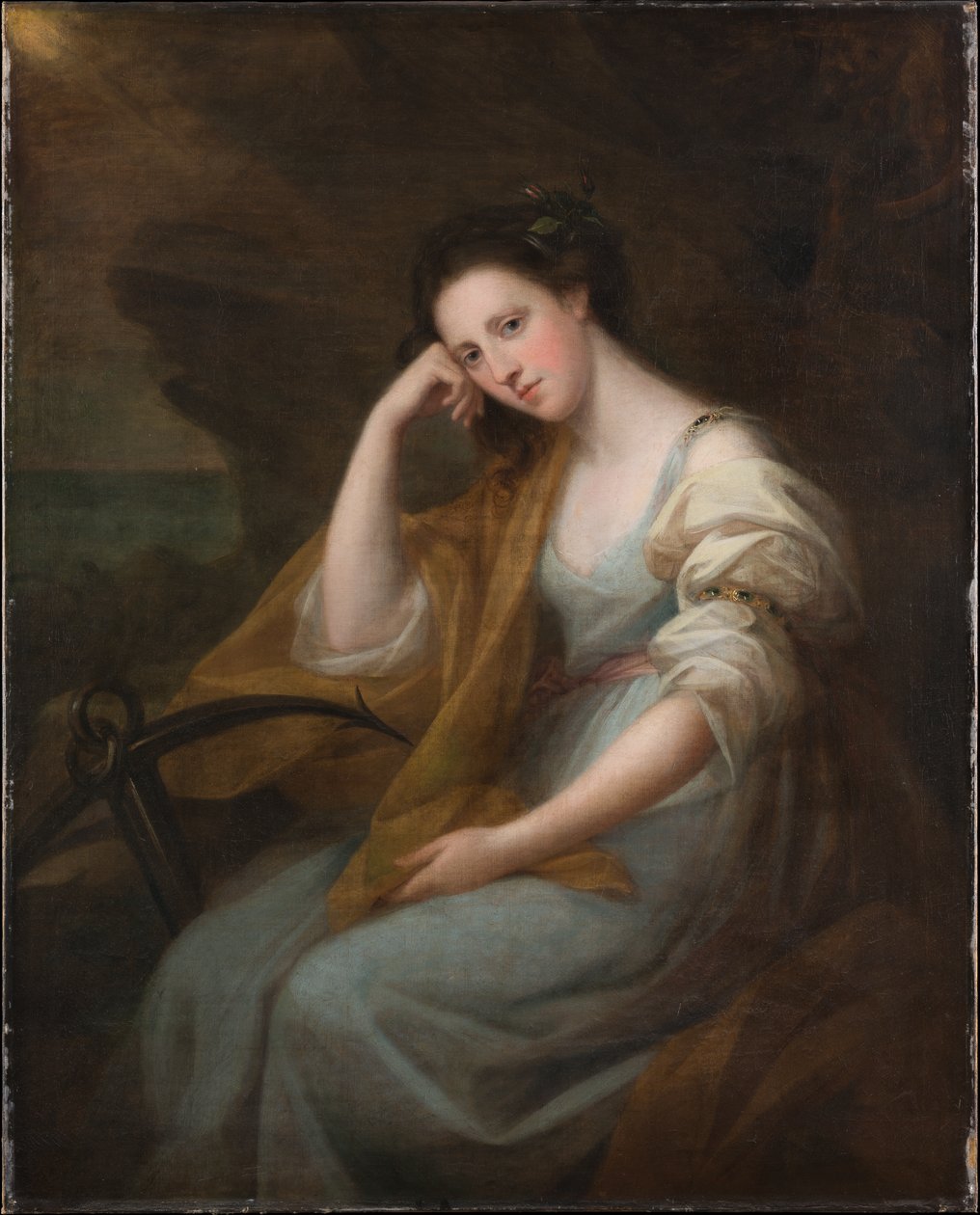 Muotokuva Lady Louisa Leveson-Gowerista (1749/50–1827), myöhemmin paronitar Macdonald, Spes-hahmona tekijältä Angelica Kauffmann