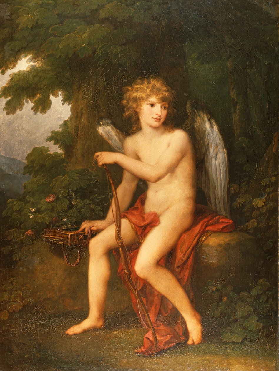 Prinssi Henryk Lubomirskin muotokuva Cupidona, 1786 tekijältä Angelica Kauffmann