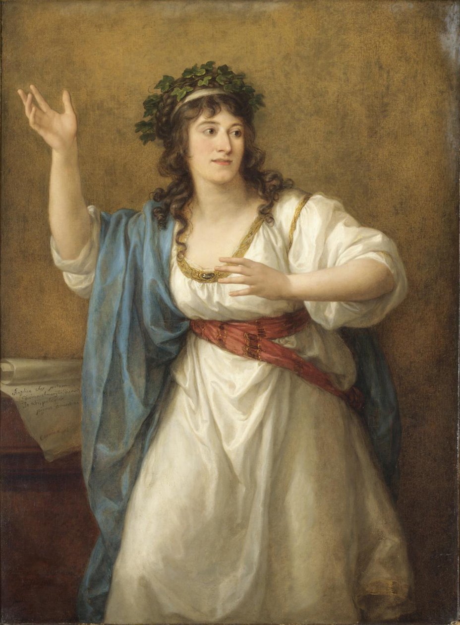 Runoilija Teresa Bandettini-Landuccin muotokuva 1763-1837 tekijältä Angelica Kauffmann