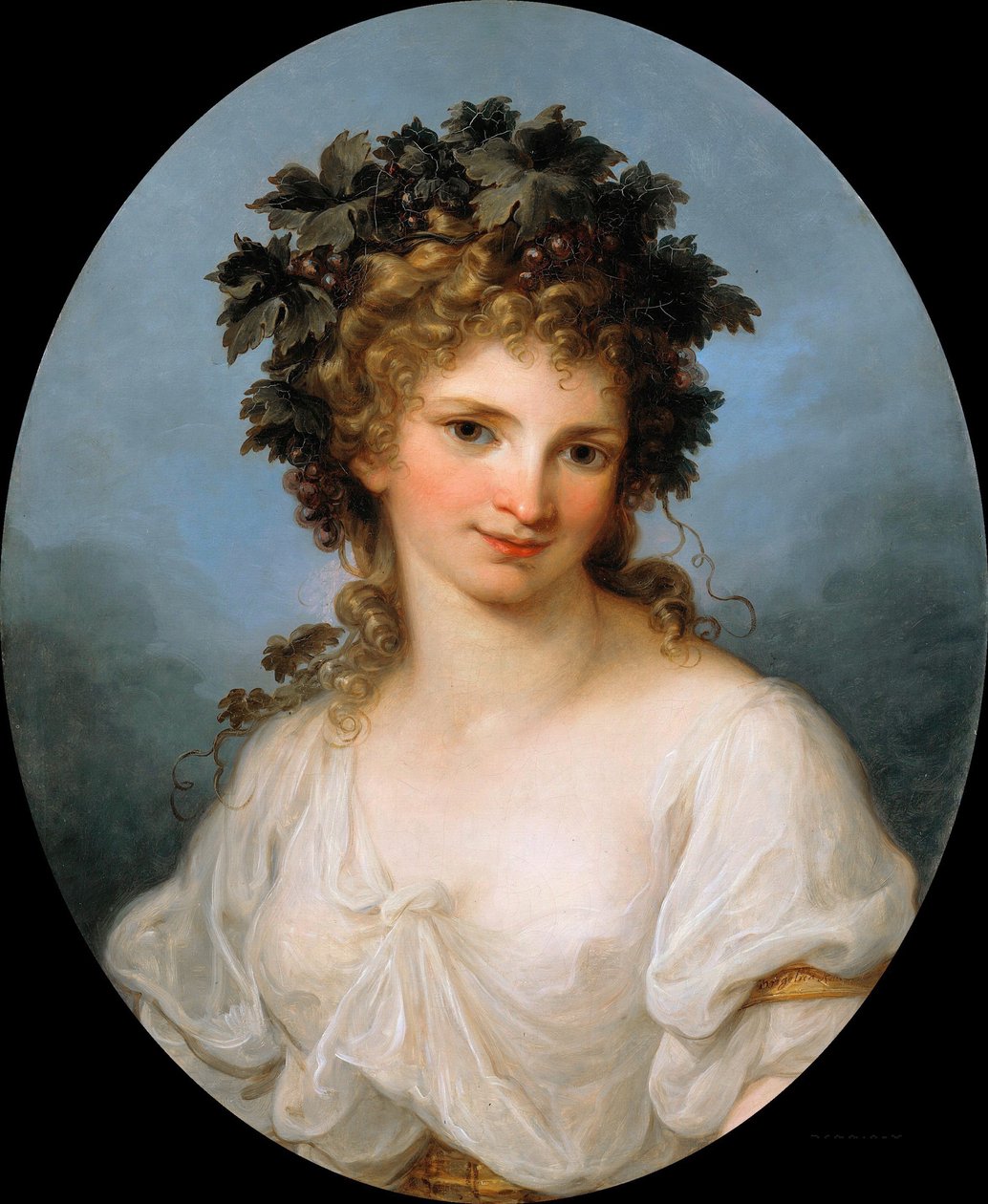 Omakuva Bacchantena, ennen vuotta 1786 tekijältä Angelica Kauffmann