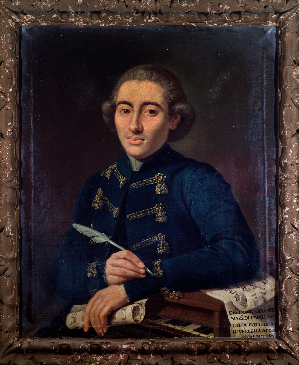 Giovanni Domenico Perottin muotokuva, italialainen säveltäjä (maalaus tekijältä Angelo Crescimbeni