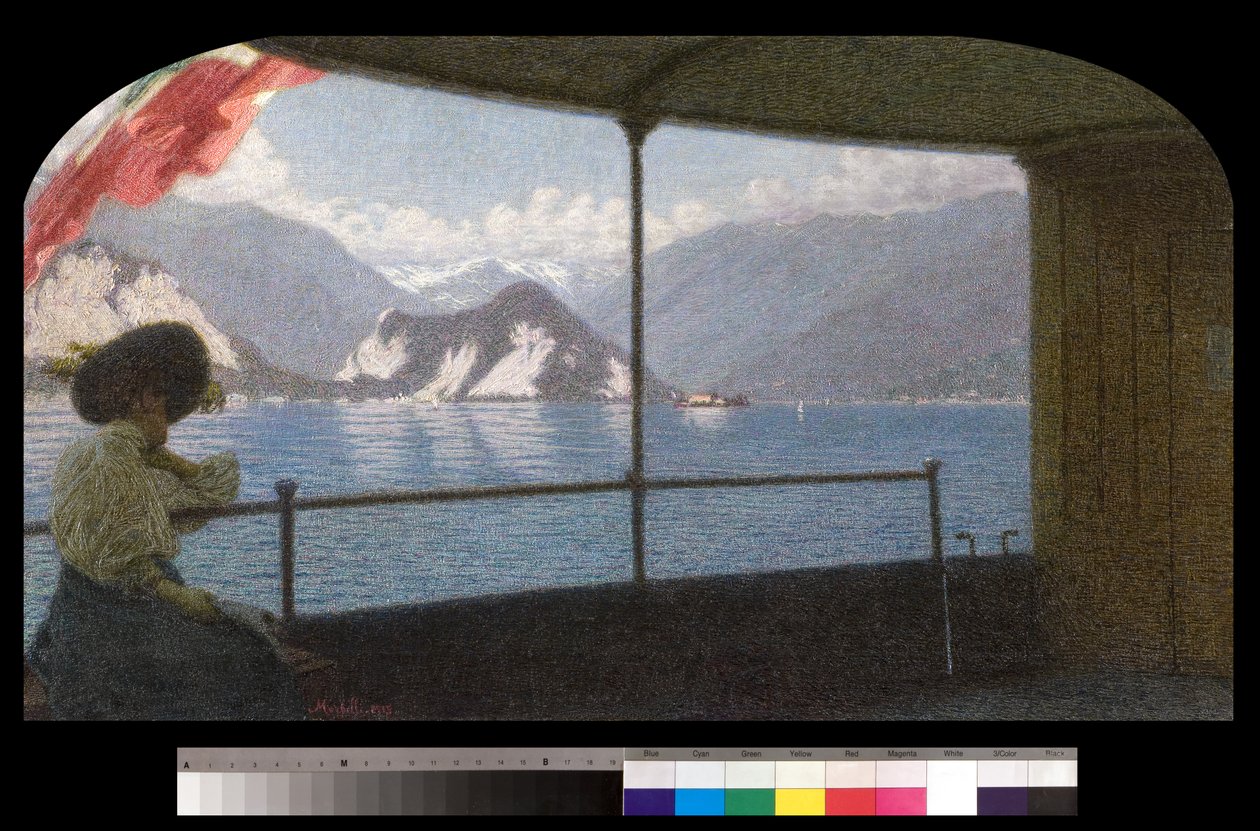 Vene Maggiore-järvellä, 1915 tekijältä Angelo Morbelli