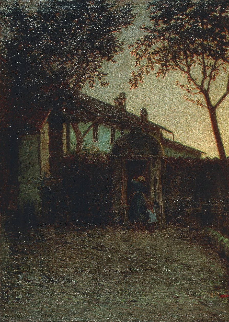Dawn, kirjoittanut Angelo Morbelli tekijältä Angelo Morbelli