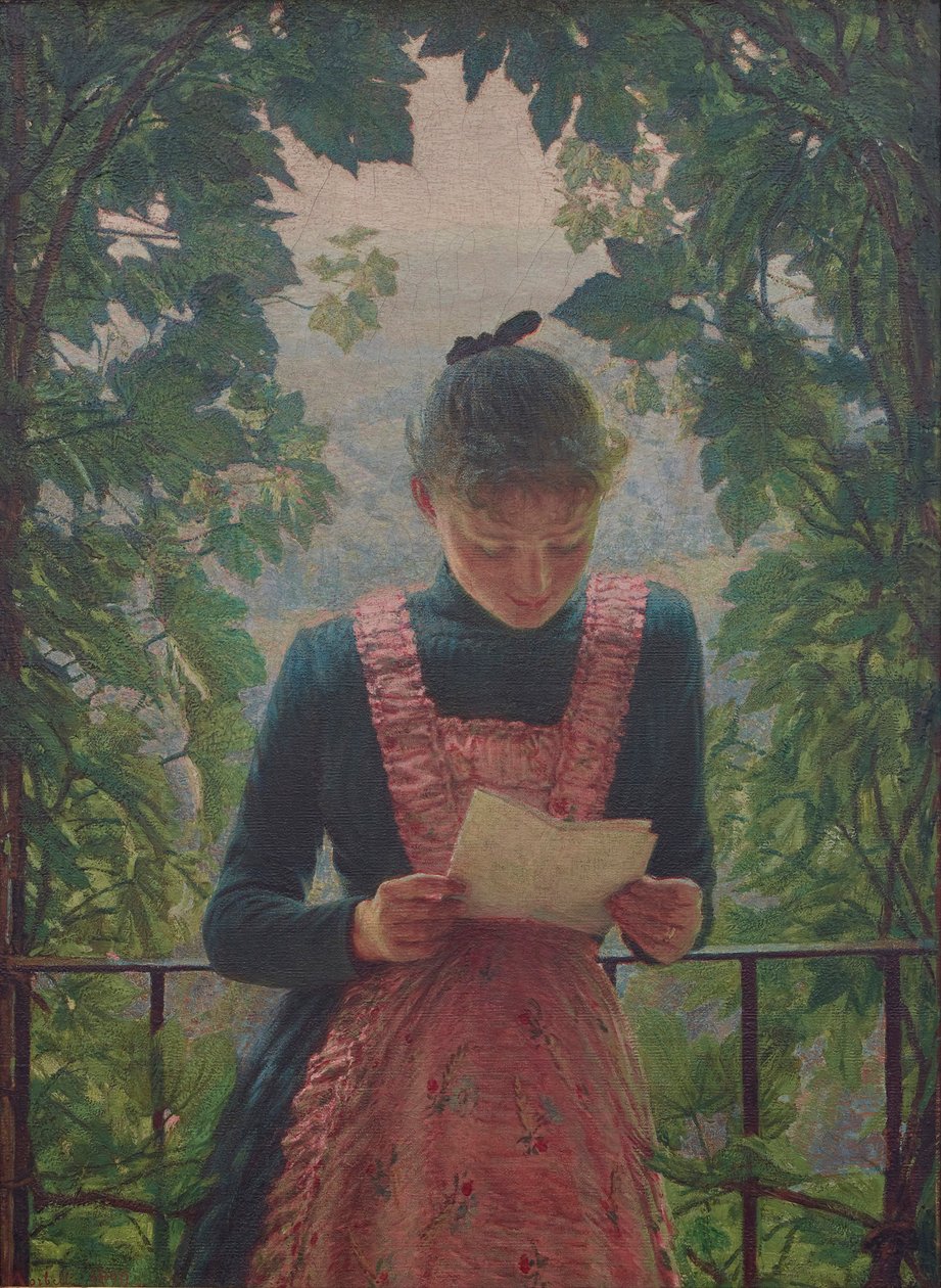 Ensimmäinen kirjain, 1890. tekijältä Angelo Morbelli