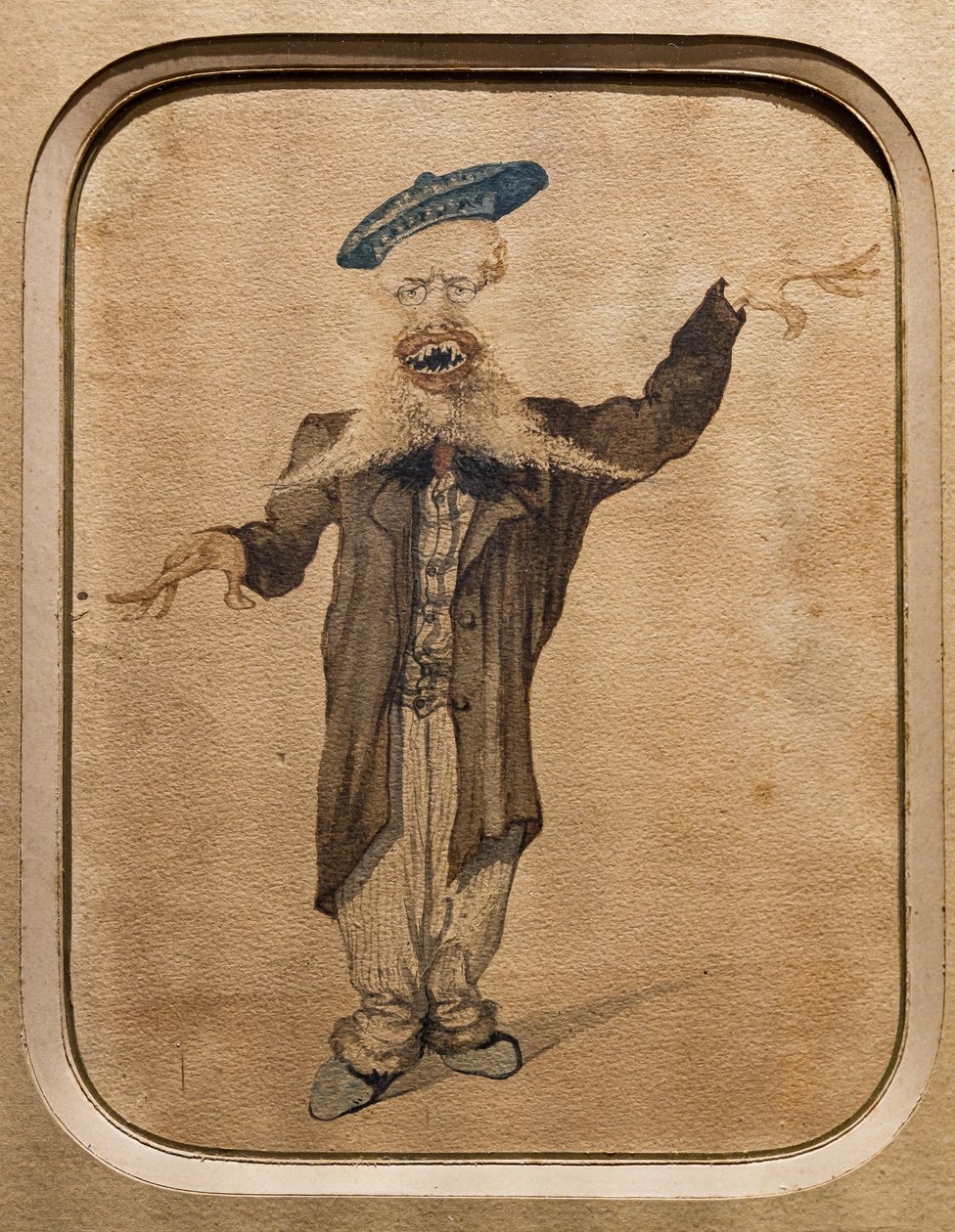 Telemaco Signorinin karikatyyri, n. 1884 (akvarelli paperille) tekijältä Angiolo Tricca