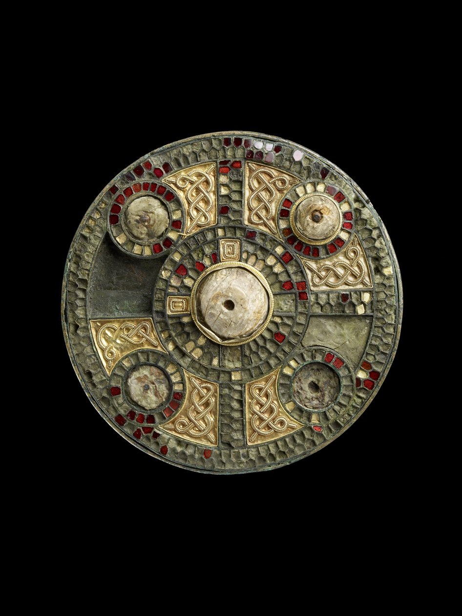 Levyrintaneula, 400-1066 (lasi, kulta, norsunluu) tekijältä Anglo Saxon