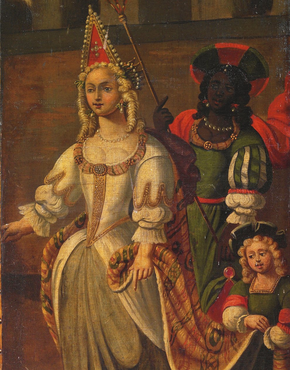 Nelikertainen kaksipuolinen näyttö, n. 1700 tekijältä Anglo Flemish School