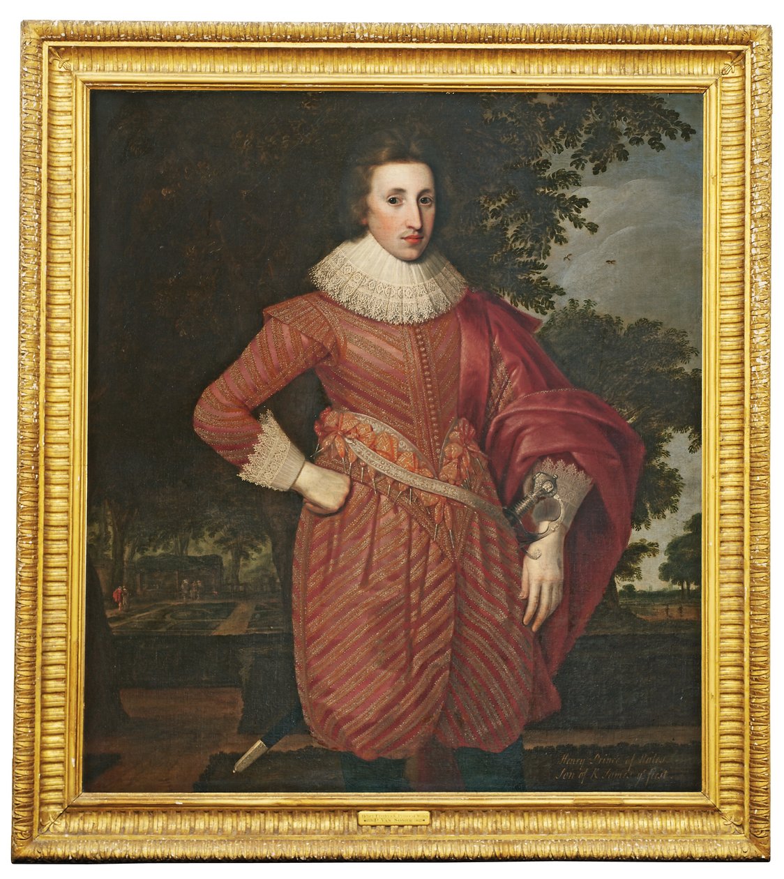 Muotokuva herrasmiehestä, joka perinteisesti tunnetaan nimellä Henry, Walesin prinssi, n. 1620 tekijältä Anglo Flemish School