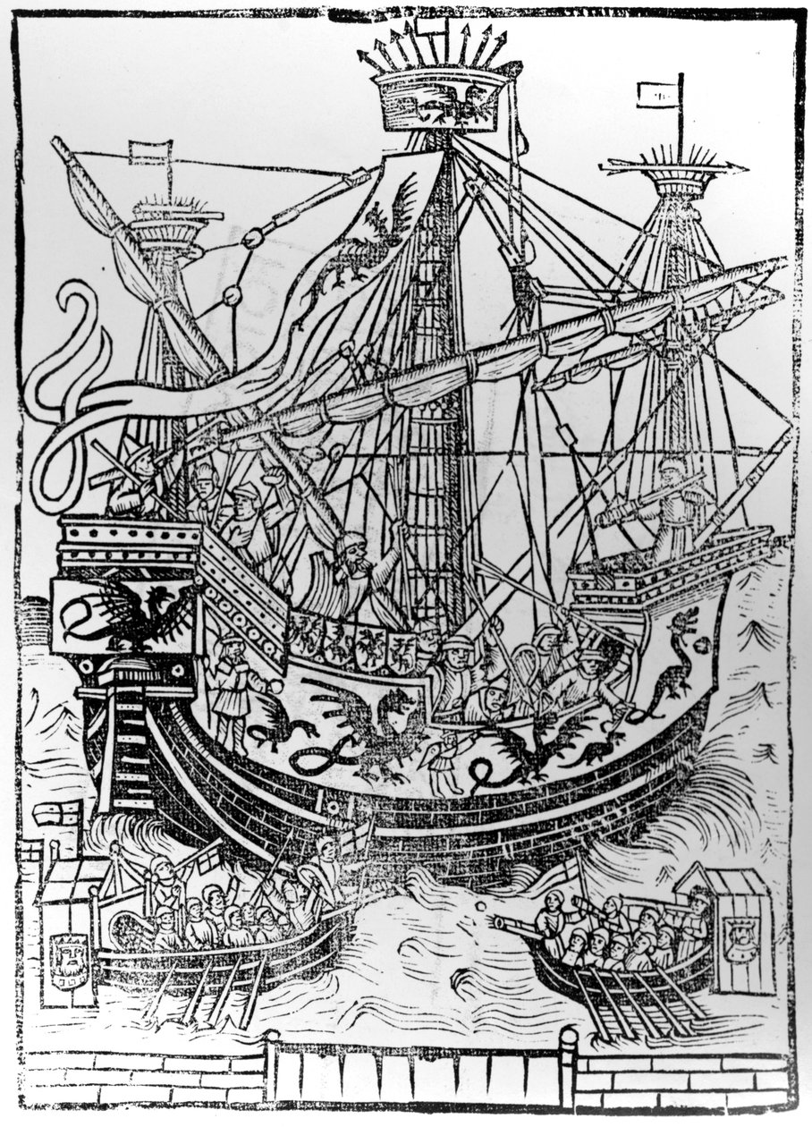 Pyhän Rooman keisarin Kaarle V:n voitto Bruggessa vuonna 1515 tekijältä Anglo French School