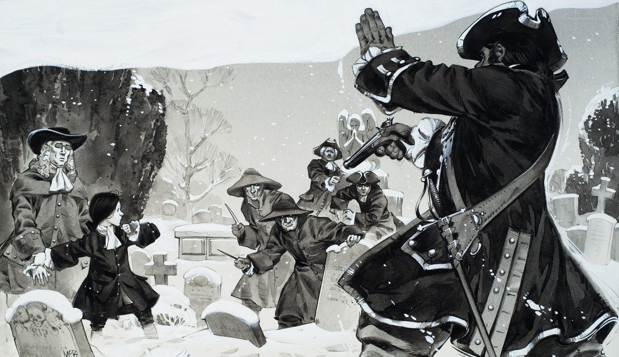 Churchyard Brawl (guassia paperille) tekijältä Angus McBride