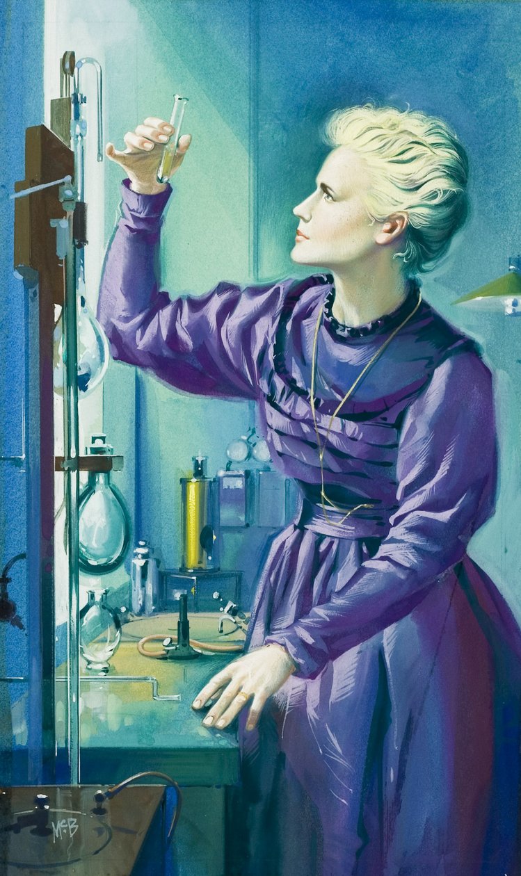Madame Curie (1867-1934) (guassi paperille) tekijältä Angus McBride