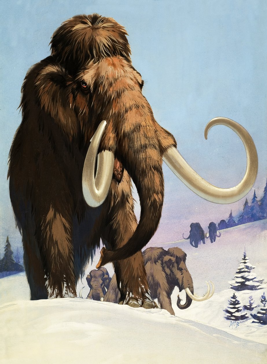 Jääkauden mammutit tekijältä Angus McBride