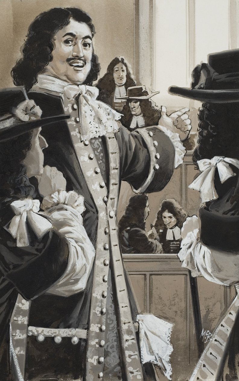 Pietari Suuri (1672-1725) hovissa (guassi paperille) tekijältä Angus McBride