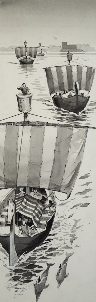 Foinikialaiset (guassi paperille) tekijältä Angus McBride