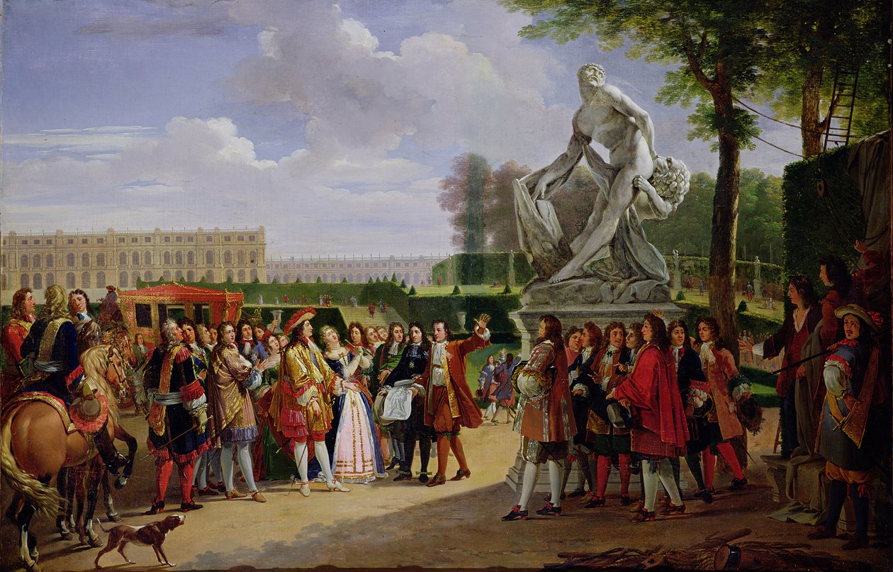 Ludvig XIV (1638-1715) pyhittää Puget