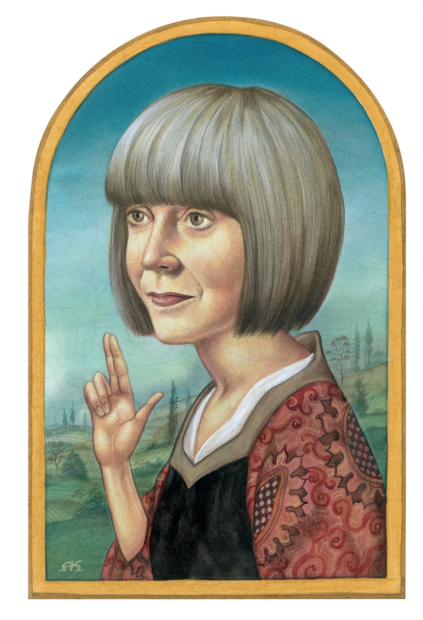 Ann Rice, 2012 (akryyli kuvituskartongille) tekijältä Anita Kunz
