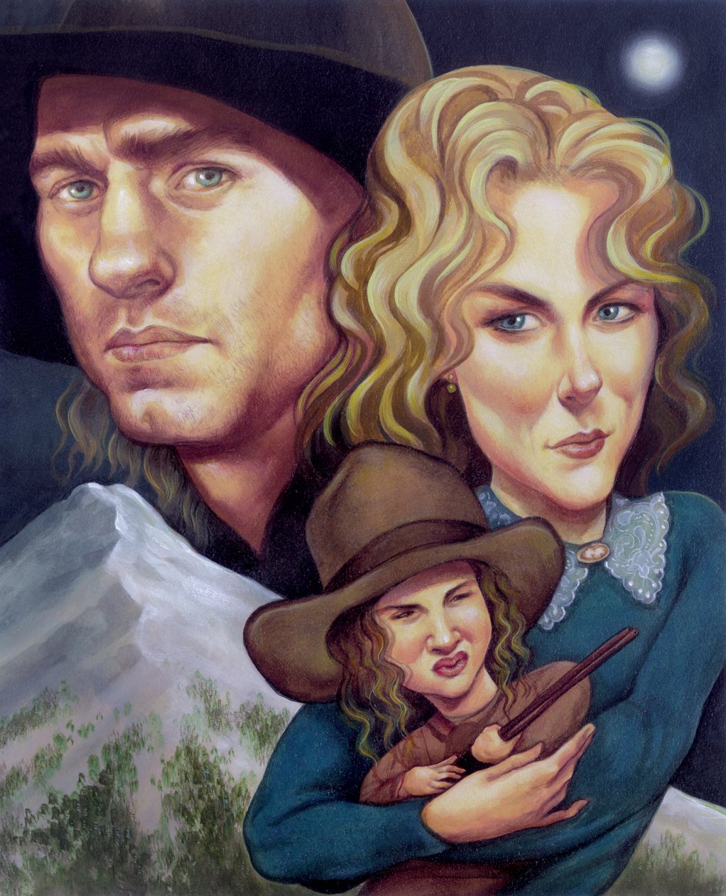 Cold Mountain, 2003 (akryyli kuvituskartongille) tekijältä Anita Kunz