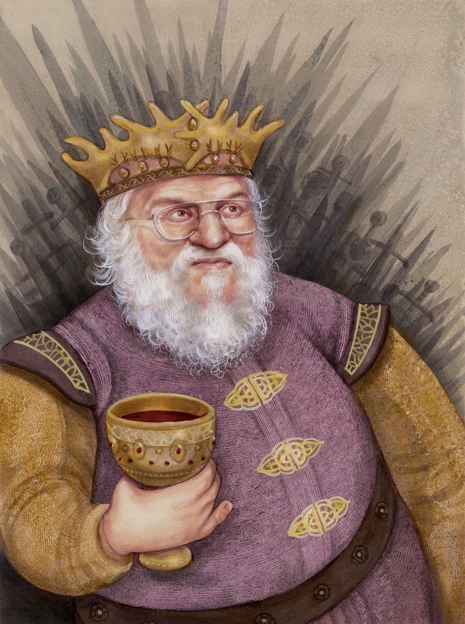George RR Martin, 2011 (akryyli kuvituskartongille) tekijältä Anita Kunz