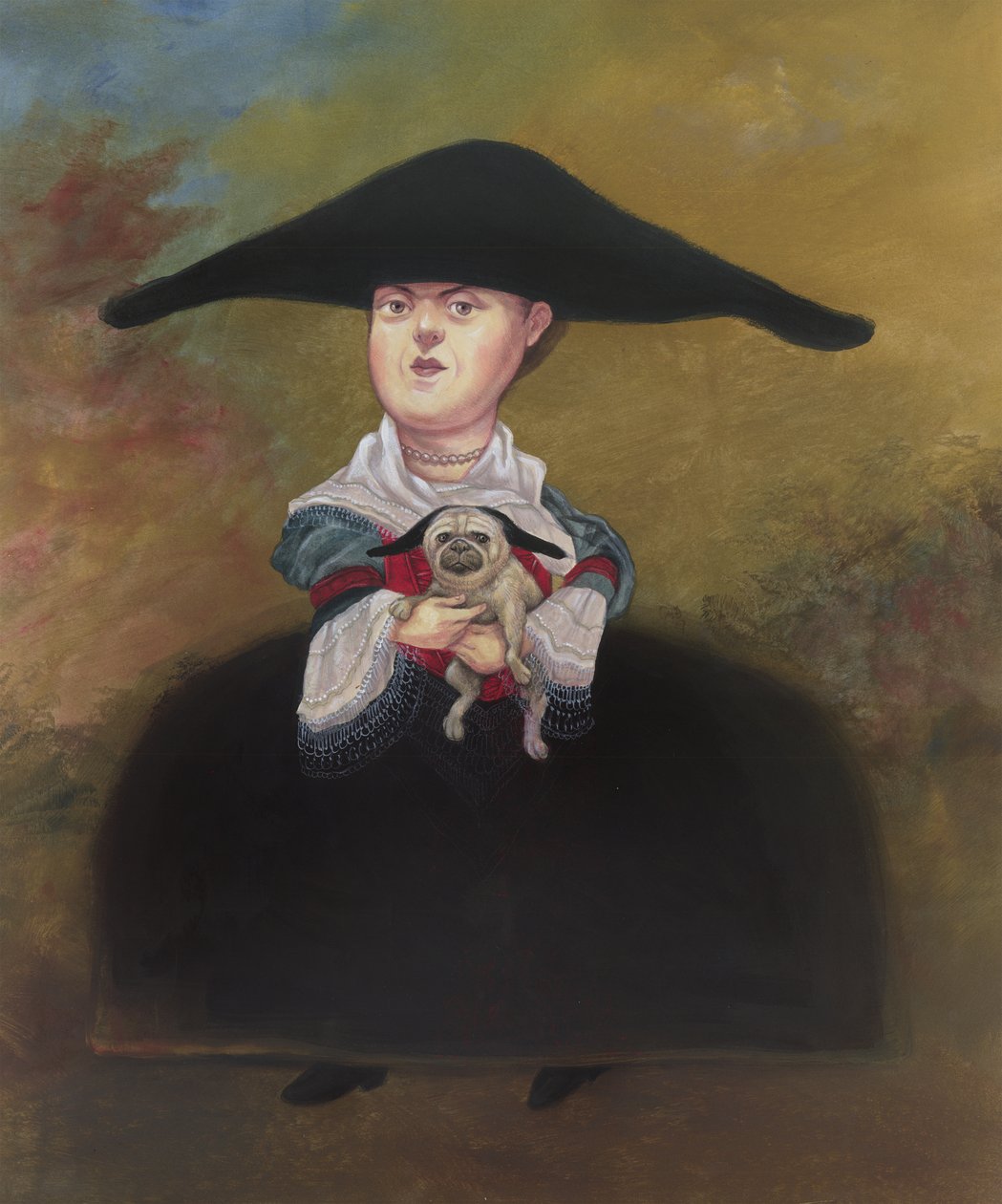 La Belle Bourgeoisie, 2019 (akryylimaali kuvituskartongille) tekijältä Anita Kunz