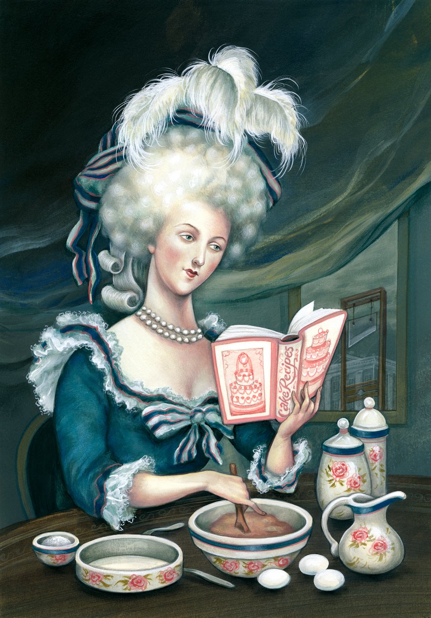 Let them eat cake, 2015 (akryyli kuvituskartongille, julkaisematon) tekijältä Anita Kunz