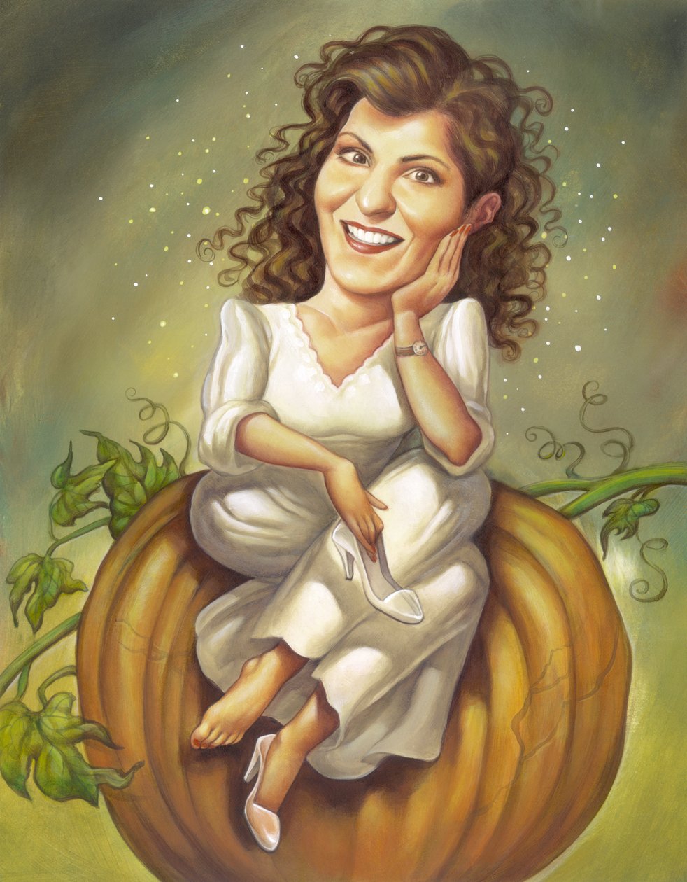 My Big Fat Greek Wedding, 2002 (akryyli kuvituskartongille) tekijältä Anita Kunz