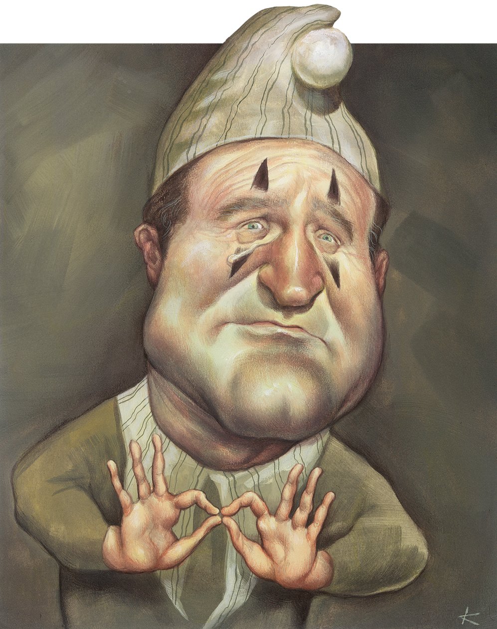 Robin Williams, 2000 (akryyli kuvituskartongille) tekijältä Anita Kunz