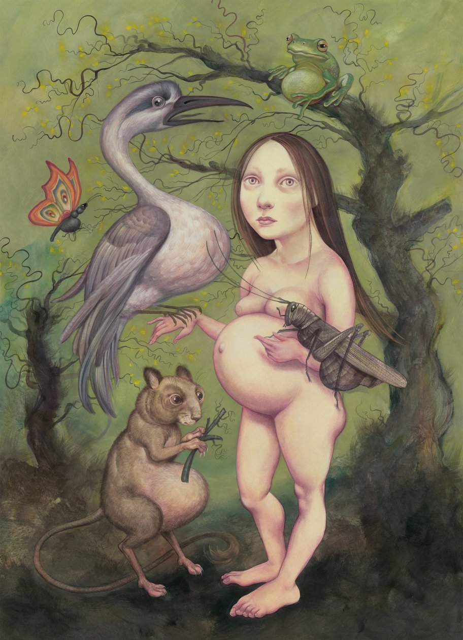 Kevät, 2013 (akryylimaali kuvituskartongille) tekijältä Anita Kunz