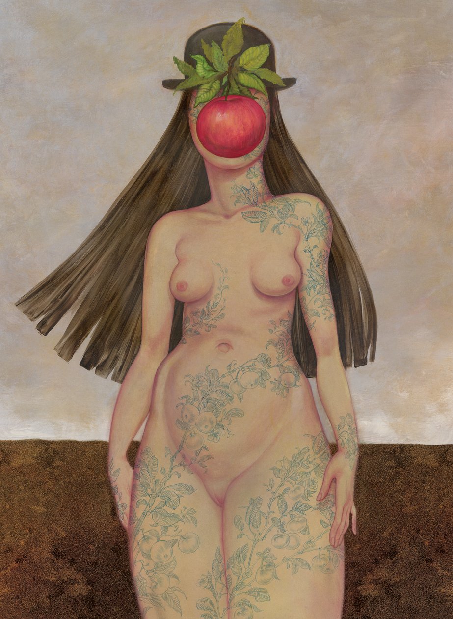 The Daughter Of Man, 2016 (akryylimaali kuvituskartongille) tekijältä Anita Kunz