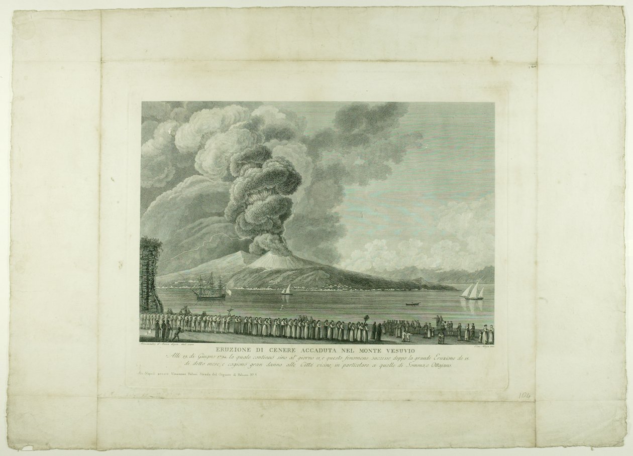 Vesuviuksen purkaus, 1794 tekijältä Anna Allesandro