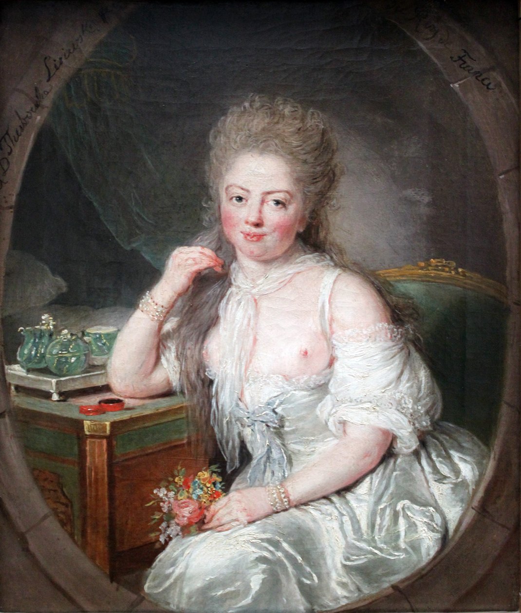 Nuori nainen negligee tekijältä Anna Dorothea Therbusch