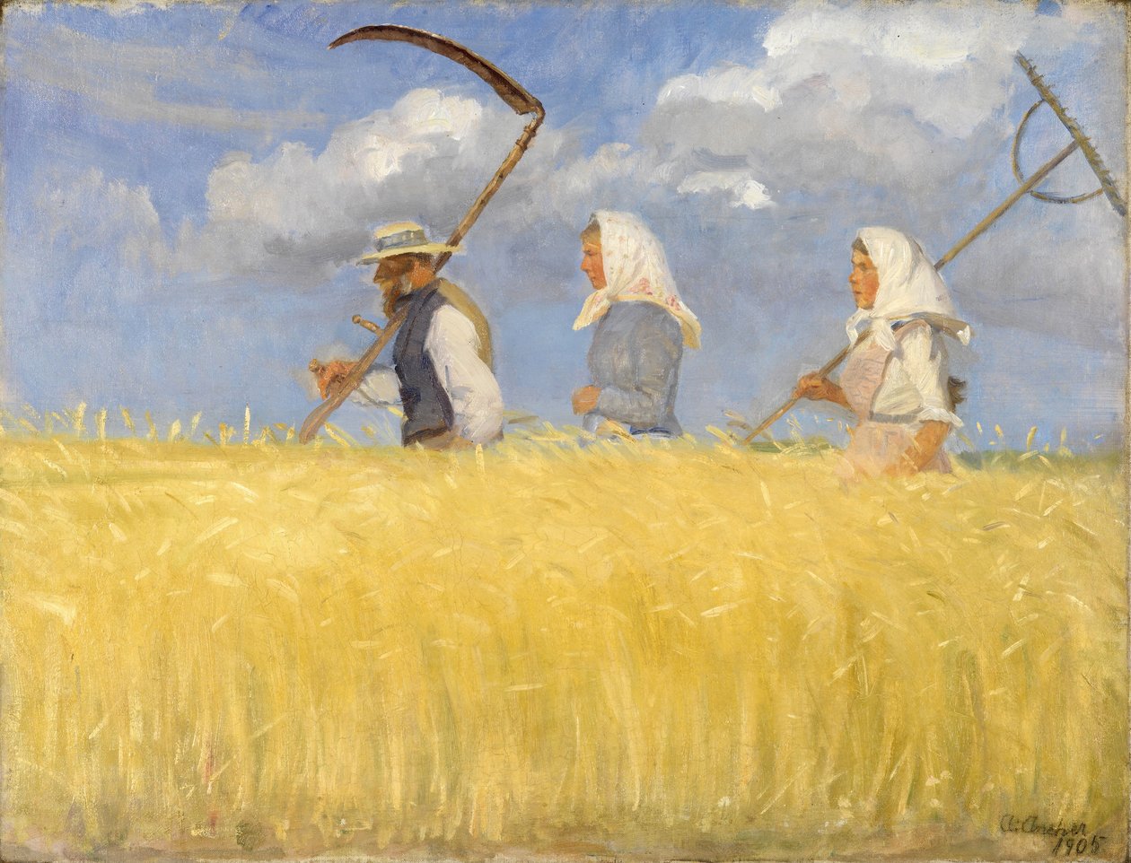 Harvesters tekijältä Anna Ancher